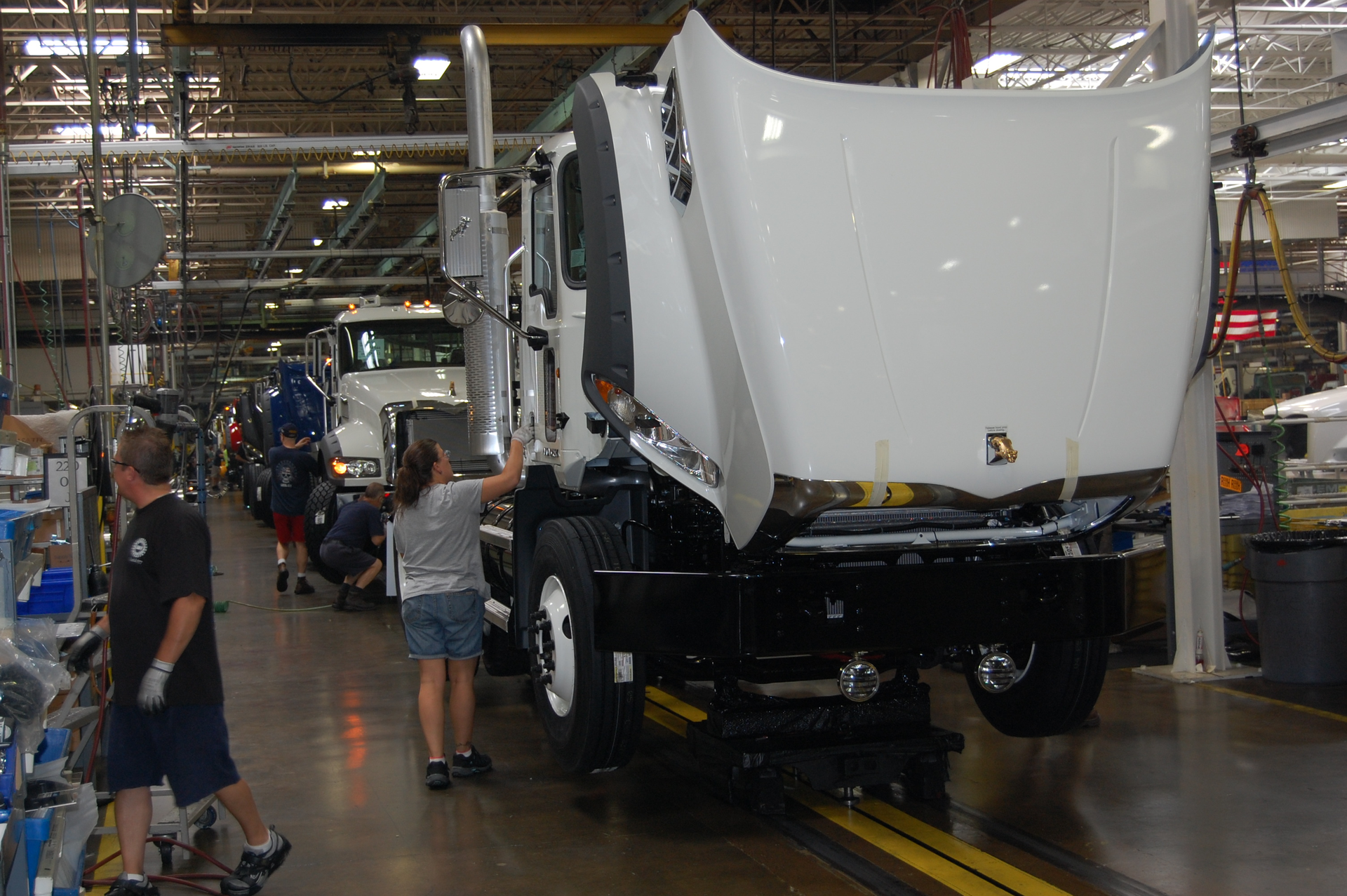 While Class 8 orders declined in May orders for Class 57 units jumped to 21200 units and increase of 13 from April and up 22 compared to May of 2016 Photo Sean KilcarrFleet Owner