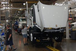 While Class 8 orders declined in May orders for Class 57 units jumped to 21200 units and increase of 13 from April and up 22 compared to May of 2016 Photo Sean KilcarrFleet Owner While Class 8 orders declined in May orders for Class 57 units jumped to 21200 units and increase of 13 from April and up 22 compared to May of 2016 Photo Sean KilcarrFleet Owner