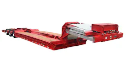 The heavy haul Talbert 50CCBH also features three closecoupled axles Photo Talbert