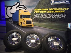 During its Movin39On 2017 Conference Michelin noted that this year one out of two tires will be manufactured with RFID technology Photo Cristina CommendatoreFleet Owner During its Movin39On 2017 Conference Michelin noted that this year one out of two tires will be manufactured with RFID technology Photo Cristina CommendatoreFleet Owner