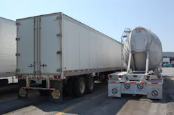 Trailer orders overall now total 253000 units for the past twelve months with backlogs falling 7 and remaining 15 below last yearrsquos levels while production is up 3 from April on a per day basis FTR said Photo Sean KilcarrFleet Owner