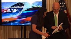 Sean Monahan far right lead author of the newly released State of Logistics report said that due to political and economic uncertainty the US logistics industry appears destined for a quotprolonged bout of cognitive dissonancequot