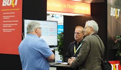 BOLT CTO Jerry Robertson center demos the company39s voiceactivated interface app for the BOLT fleet management system or FMS at the National Private Truck Council39s NPTC Annual Conference in Cincinnati BOLT CTO Jerry Robertson center demos the company39s voiceactivated interface app for the BOLT fleet management system or FMS at the National Private Truck Council39s NPTC Annual Conference in Cincinnati