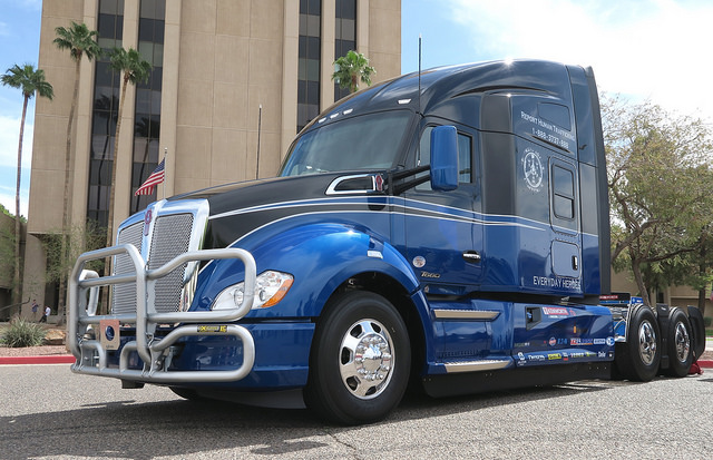 This Everyday Heroes Kenworth T680 was recently auctioned off to support the Truckers Against Trafficking organization