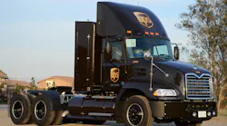 One of UPS39s natural gasfired tractors Photo UPS