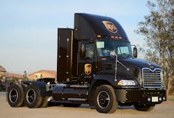 One of UPS39s natural gasfired tractors Photo UPS One of UPS39s natural gasfired tractors Photo UPS