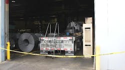 The loading area where the fatal incident occurred. (Kentucky Labor Cabinet Occupational Safety &amp; Health Program photo)