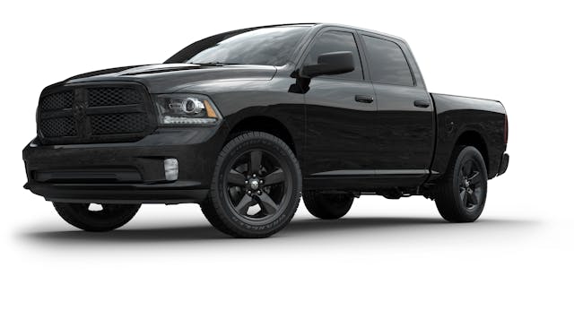 The new Big Horn Black package for the 2018 model Ram 1500 pickup truck. (Photo: Ram)