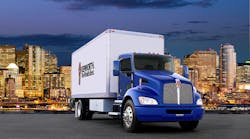 Kenworth and PACCAR Financial have partnered to introduce a cargo van lease program in the United States. The new program is for fleets and truck operators that purchase Kenworth T270 Class 6 conventional models in a cargo van specification equipped with a 26-foot Morgan van body and a liftgate.