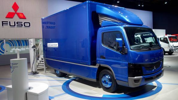 The allelectric eCanter units built in Mitsubishi Fuso39s Tramagal factory in Portugal in will be handed over to customers within Europe and the US within the next month the OEM said