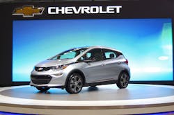 The Bolt EV Photo by Sean Kilcarr for Fleet Owner The Bolt EV Photo by Sean Kilcarr for Fleet Owner