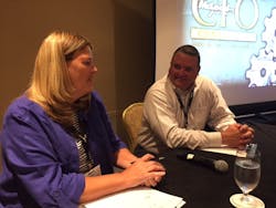 Marcia Wood left and Mark Reed Photo Sean KilcarrFleet Owner Marcia Wood left and Mark Reed Photo Sean KilcarrFleet Owner