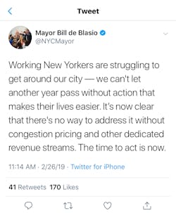 Fleetowner Com Sites Fleetowner com Files 040219 Mayor De Blasio Tweet On Congestion Pricing Fleetowner Com Sites Fleetowner com Files 040219 Mayor De Blasio Tweet On Congestion Pricing