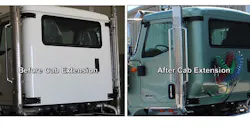 Refrigeratedtransporter 3799 Fontaine Mod International Hx Before After Cab Comparison