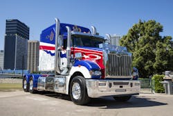 The Mack SuperLiner model is painted in the red white and blue colors of Johor and includes the Royal emblem While Mack Trucks Australia will not say how much the model cost new outlets have pegged the price at approximately 1 million The Mack SuperLiner model is painted in the red white and blue colors of Johor and includes the Royal emblem While Mack Trucks Australia will not say how much the model cost new outlets have pegged the price at approximately 1 million