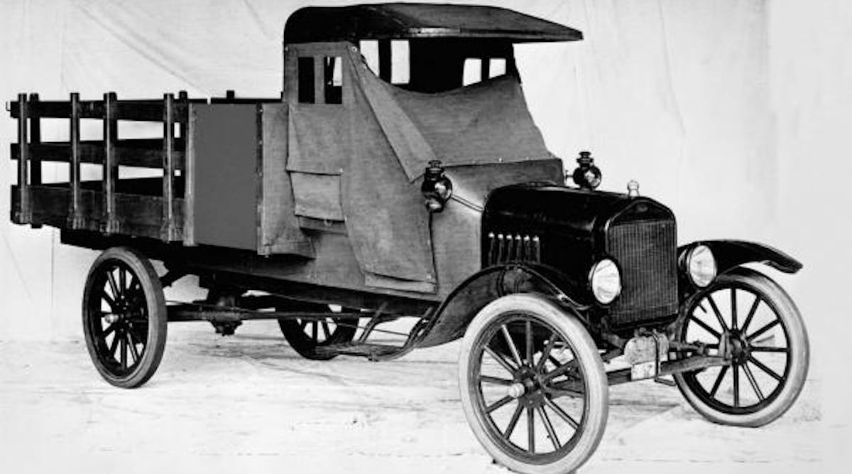 A 1917 Ford Model TT pickup. (Ford Motor Co. photo)