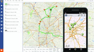 Big data allows for the optimization of a truck&apos;s route with many stops within seconds, according to Route4Me. (Photo: Route4Me)
