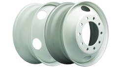 Accuride steel wheels are available in white, black and gray.
