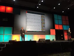 David Wangler left and Brian McLaughlin speak in front of a slide displaying just a few of the 22 algorithms needed for solving the Rubik39s Cube puzzle quotBut there are no similar algorithms for solving the everchanging puzzle that is the supply chainquot McLaughlin noted Photo Sean KilcarrFleet Owner David Wangler left and Brian McLaughlin speak in front of a slide displaying just a few of the 22 algorithms needed for solving the Rubik39s Cube puzzle quotBut there are no similar algorithms for solving the everchanging puzzle that is the supply chainquot McLaughlin noted Photo Sean KilcarrFleet Owner