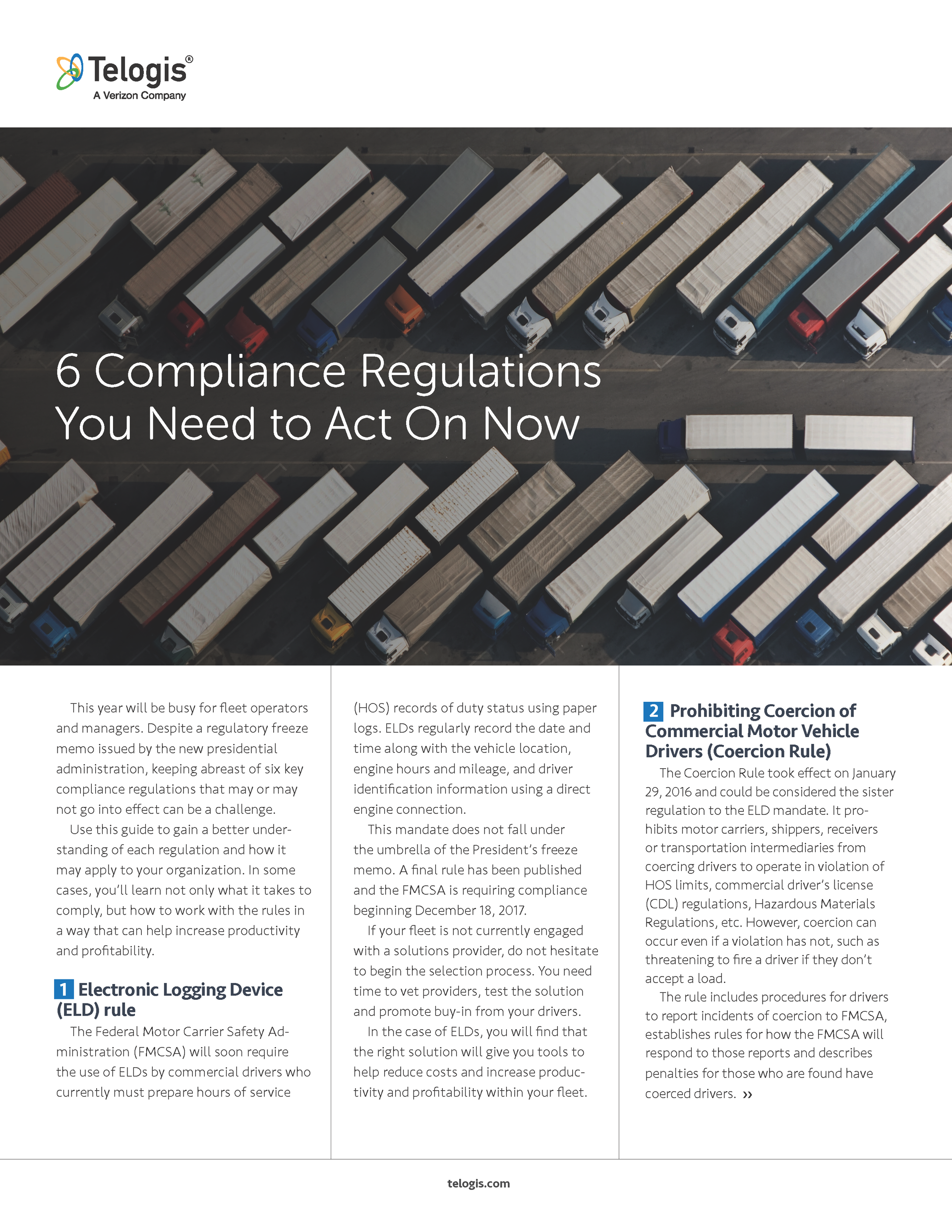 Telogis whitepaper compliance trends update