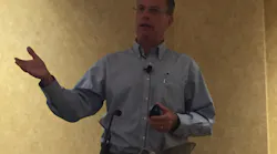 Thom Albrecht speaking about ecommerce trends Photo Sean KilcarrFleet Owner