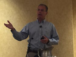 Thom Albrecht speaking about ecommerce trends Photo Sean KilcarrFleet Owner Thom Albrecht speaking about ecommerce trends Photo Sean KilcarrFleet Owner