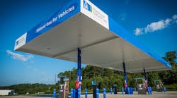 Piedmont Natural Gas has added a Hickory, NC, location to its network of public compressed natural gas refueling stations. The Hickory station is located near the junction of Interstate 40 and U.S. 321. (Photo: Piedmont Natural Gas)