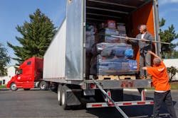 A truck in Washington state is loaded with relief supplies before traveling to Texas following Hurricane Harvey Photo World Vision A truck in Washington state is loaded with relief supplies before traveling to Texas following Hurricane Harvey Photo World Vision