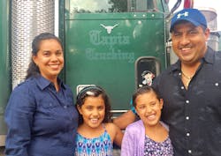 Alfredo Tapia Martinez shown with his family was named NCI Driver of the Month for July 2017 Photo NCI Alfredo Tapia Martinez shown with his family was named NCI Driver of the Month for July 2017 Photo NCI