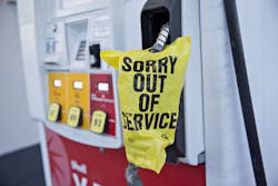 About 50 percent of the fueling stations in large cities like Miami Fort Lauderdale and Tampa were empty on Sept 12 File photo About 50 percent of the fueling stations in large cities like Miami Fort Lauderdale and Tampa were empty on Sept 12 File photo