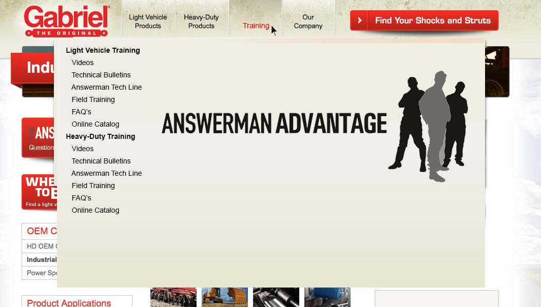 Gabriel is introducing a series of training options as an expansion of its Answerman technical service offerings Photo Gabriel