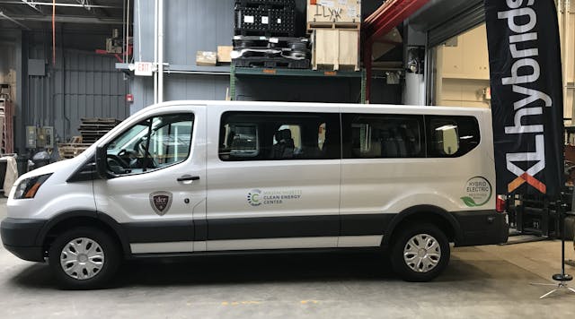 This Massachusetts fleet vehicle has been installed with the XL3 Hybrid Electric Drive System. (Photo: XL Hybrids)