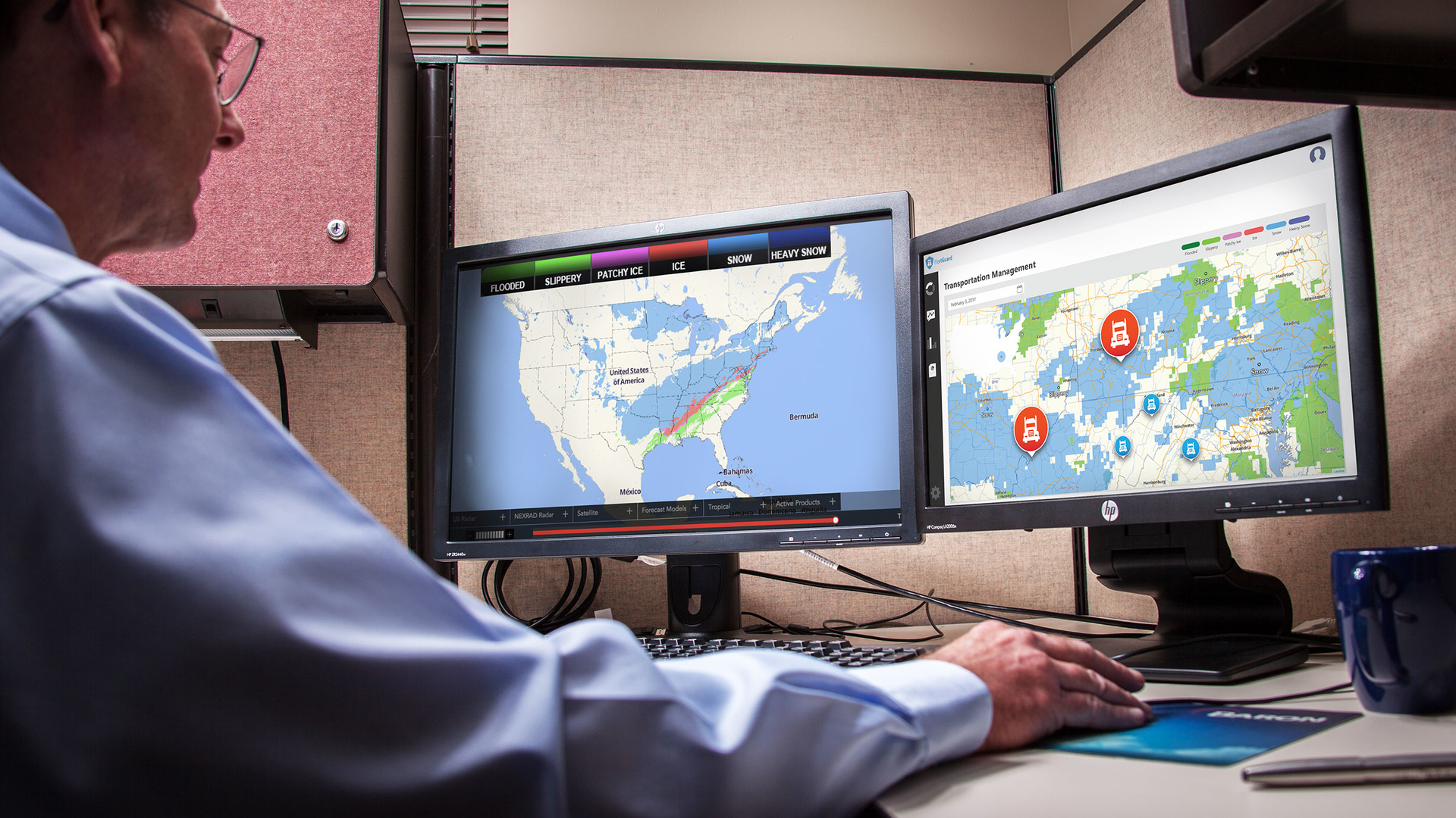 With Baron39s Weather API fleets can plan routes ahead of time to avoid inclement weather and get better situational awareness around storms Photo Baron