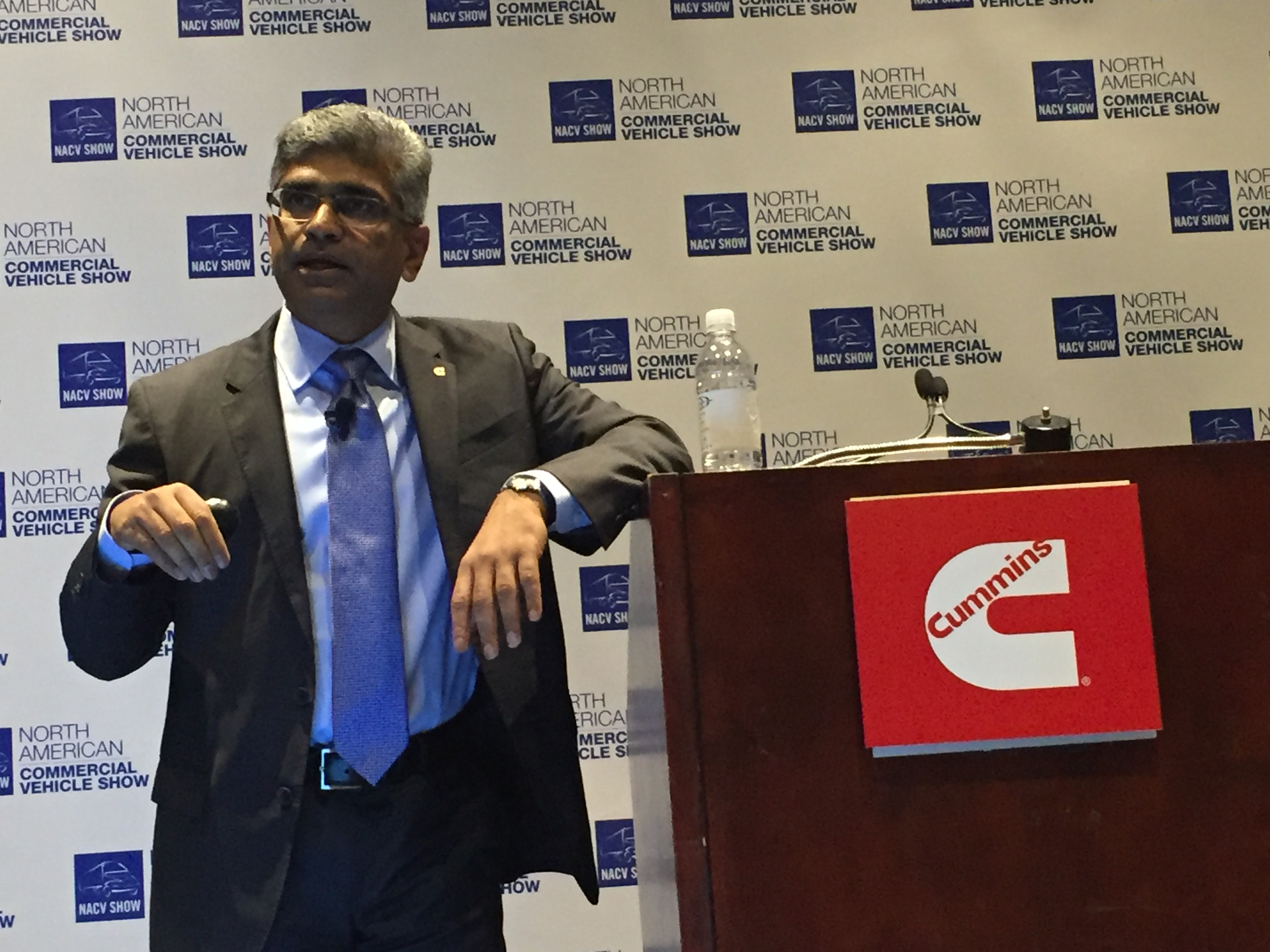 Srikanth Padmanabhan president of the engine business at Cummins Photo Sean KilcarrFleet Owner