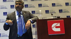 Srikanth Padmanabhan president of the engine business at Cummins Photo Sean KilcarrFleet Owner