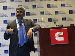 Srikanth Padmanabhan president of the engine business at Cummins Photo Sean KilcarrFleet Owner Srikanth Padmanabhan president of the engine business at Cummins Photo Sean KilcarrFleet Owner
