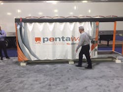 Kinedyne said its new curtainside system offers 30000lbs of lateral restraint force Photo Sean KilcarrFleet Owner Kinedyne said its new curtainside system offers 30000lbs of lateral restraint force Photo Sean KilcarrFleet Owner