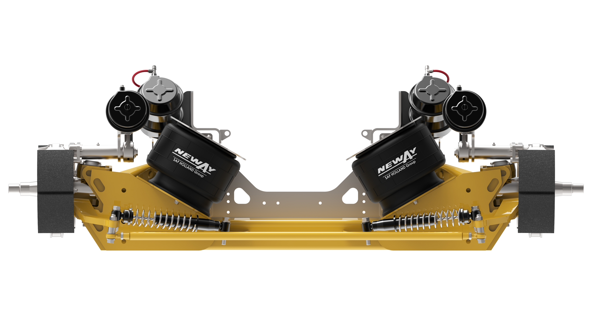 SAFHolland39s new Neway LSZ auxiliary steerable lift axle suspension system Photo SAFHolland