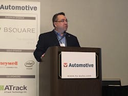 Jon Dierberger field administrator at FMCSA addressed attendees during TUAutomotiversquos Connected Fleets 2017 event in Atlanta Photo Cristina CommendatoreFleet Owner Jon Dierberger field administrator at FMCSA addressed attendees during TUAutomotiversquos Connected Fleets 2017 event in Atlanta Photo Cristina CommendatoreFleet Owner