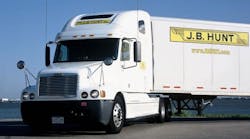 A letter from J.B. Hunt executives to customers called the current environment &ldquo;one of the highest periods of turbulence and volatility in supply we&rsquo;ve ever experienced, and we don&rsquo;t think it will abate anytime soon.&apos; (Photo: J.B. Hunt)