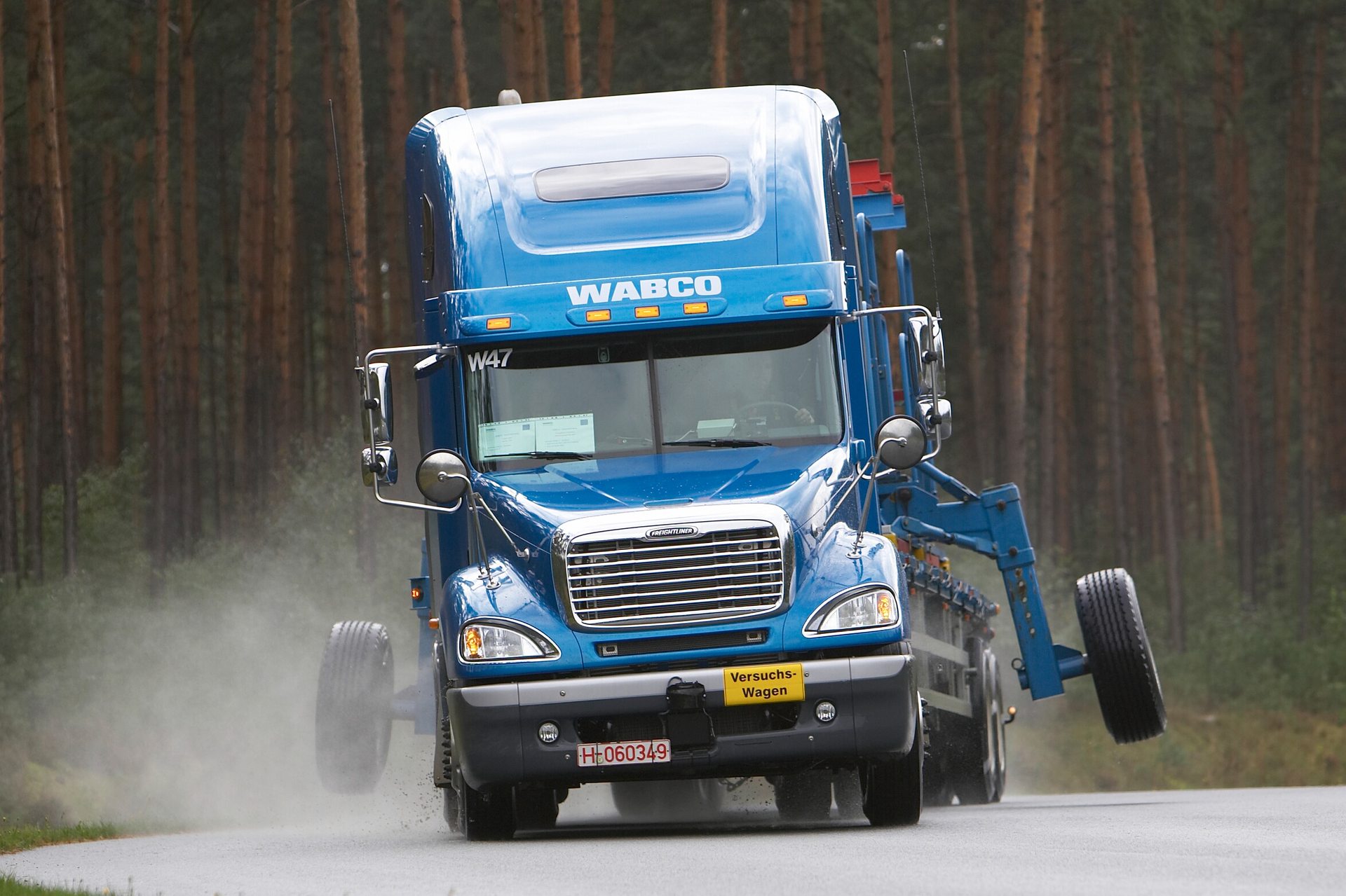 OnSide a radarbased blind spot detection system for commercial trucks and trailers plus Intelligent Brake Interlock IBI for tanker trailers are the new products Photo WABCO