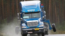 OnSide, a radar-based blind spot detection system for commercial trucks and trailers, plus Intelligent Brake Interlock (IBI) for tanker trailers are the new products. (Photo: WABCO)