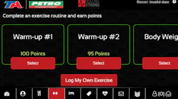 The Rolling Strong app allows every driver to customize exercise routines