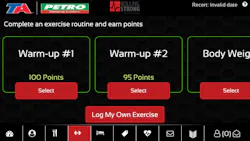 The Rolling Strong app allows every driver to customize exercise routines