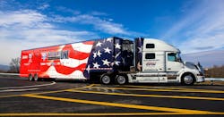 Volvo Trucks will continue its sponsorship of the America&rsquo;s Road Team industry outreach program, serving as the exclusive sponsor again in 2018, traveling the country in this Volvo VNL 780.
