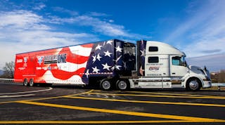Volvo Trucks will continue its sponsorship of the America&rsquo;s Road Team industry outreach program, serving as the exclusive sponsor again in 2018, traveling the country in this Volvo VNL 780.