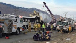 California truck-bus crash California truck-bus crash