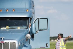 Truck driver staging 1 Truck driver staging 1