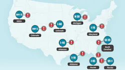 Worst highways for trucks