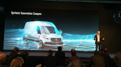 Volker Mornhinweg, head of Mercedes-Benz Vans, highlighted the impending launch of the third-generation Sprinter commercial van at the Sprinter Innovation Campus in Germany.